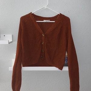 Cropped Knit Sweater